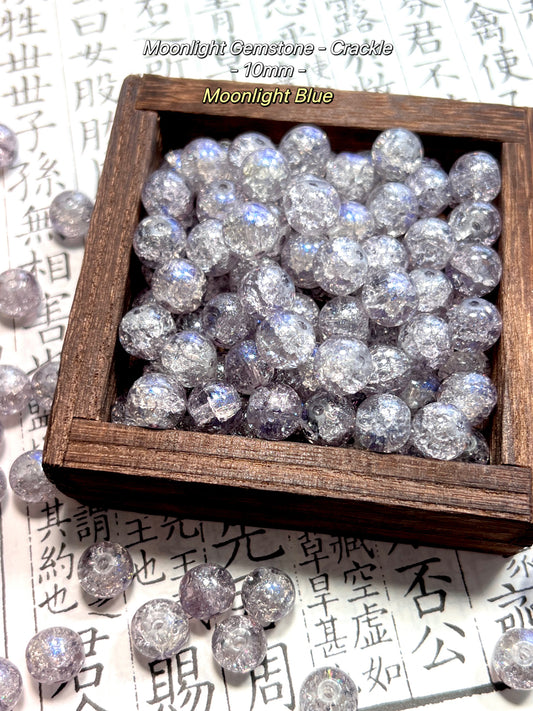 Moonlight Gemstone - Crackle Beads
